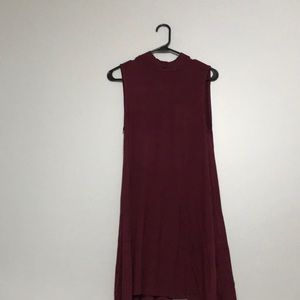 turtleneck swing dress